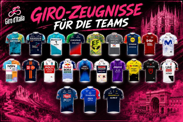 Giro d'Italia 2026 Teams Zeugnisse